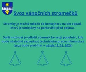Svoz vánočních stromků 1