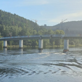 Rekonstrukce lávky v Solenicích - informace o snížení vodní hladiny 1